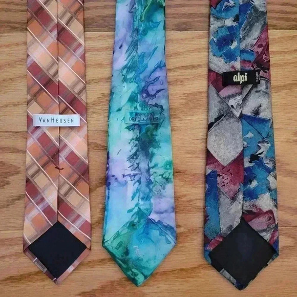 Bundle of 3 Multi-color Silk Ties - Picture 2 of 2
